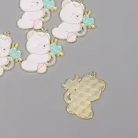 Декор для творчества металл, эмаль "Мишка с сердечком" 2,8х2,3 см Декор для творчества металл, эмаль "Мишка с сердечком" 2,8х2,3 см