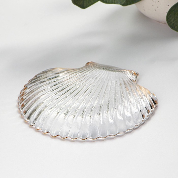 Блюдо сервировочное Magistro «Ракушка», 14×13,5×1,5 см, фигурное Блюдо сервировочное Magistro «Ракушка», 14×13,5×1,5 см, фигурное