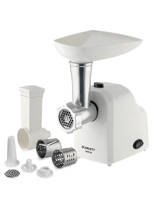 Мясорубка электрическая с насадками и овощерезкой Мясорубка электрическая с насадками и овощерезкой