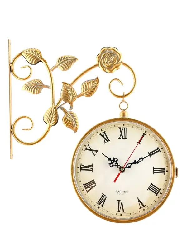 Часы настенные интерьерные &laquo;Финетти&raquo;, двусторонние, на подвесе, 28&times;29.5 см, d=21.5 см, от батареек 2&times;АА