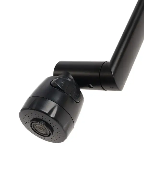 Смеситель для кухни ZEIN Z3705, регулируемый излив высотой 25 см, аэратор 2 режима, черный