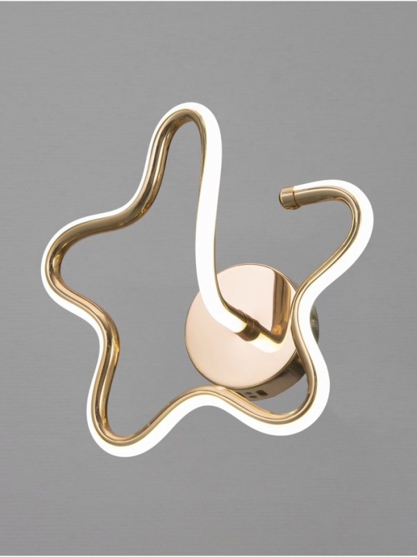 Бра Valentina 14Вт LED 4000-6000К золото 25х25х13см Бра Valentina 14Вт LED 4000-6000К золото 25х25х13см