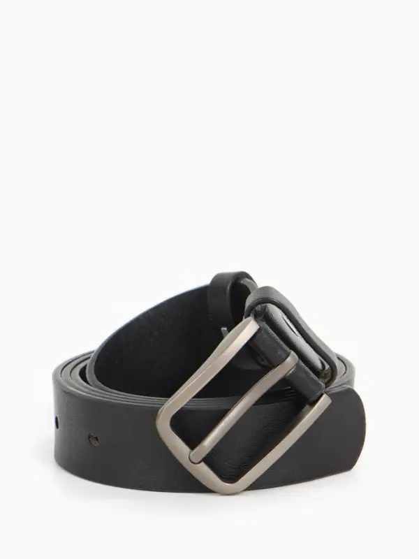 Ремень женский с винтом, 110&times;2.8 см, классическая пряжка металл, серебристая, чёрный