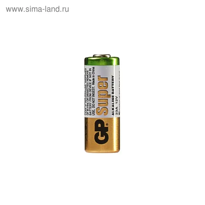 Батарейка алкалиновая GP Mercury Free, А23 (23AF, V23GA, MN21)-1BL, 12 В, блистер, 1 шт.