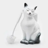 Подставка под ёрш &laquo;Кошка&raquo; с ёршиком, 20&times;18&times;37 см