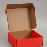 Коробка самосборная, красная, 26 х 24 х 10 см