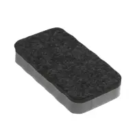 Губка для маркерных досок магнитная 107&times;57 мм, волнистые края, серый