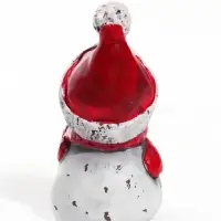 Фигурка полистоун &laquo;Снеговичок в колпаке, с птичкой&raquo; 5.5&times;4.5&times;8.5 см