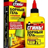 Средство от тараканов Дохлокс &laquo;Сгинь&raquo; №76, гель, борный, усиленный, флакон, 100 мл