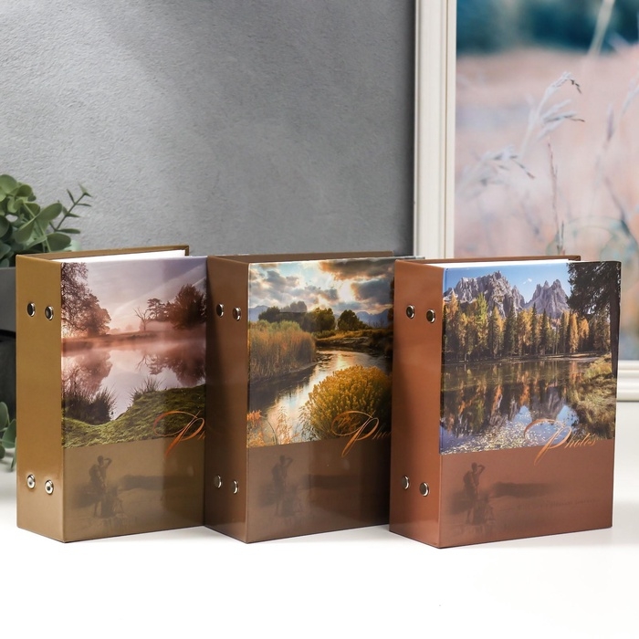 Фотоальбом на 100 фотографий Фотоальбом на 100 фотографий "Ландшафт-5" 10x15 см МИКС