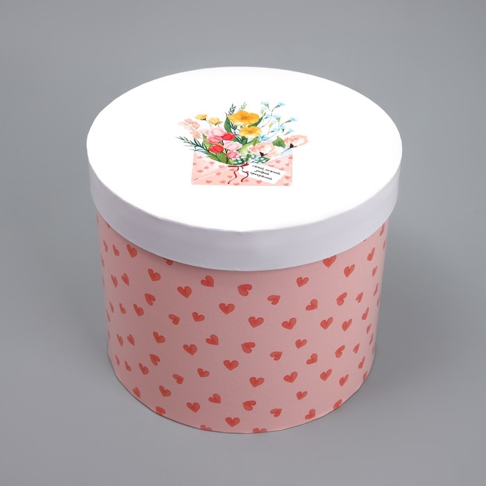 Набор шляпных коробок 3 в 1, упаковка подарочная, «Букетики», 16 х 16 х 14‒20 х 20 х 17 см