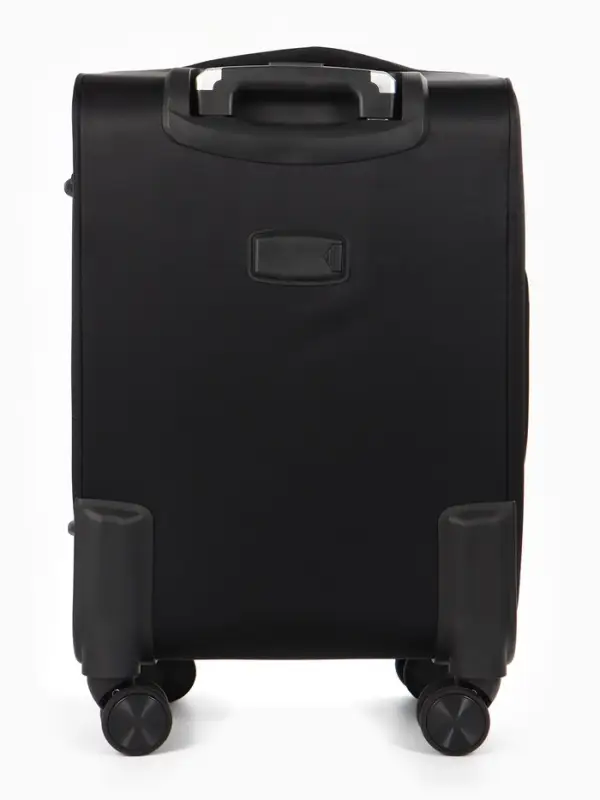 Чемодан на колёсах TEXTURA, кодовый замок, с увеличением, 36&times;25&times;58 см, 20", чёрный