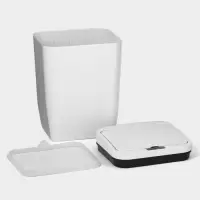 Ведро для мусора сенсорное Доляна, 12 л, белое