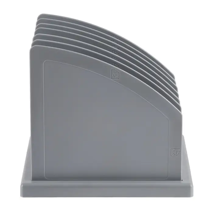 Лоток-сортер для журналов и бумаг сборный, 6 отделений, серый