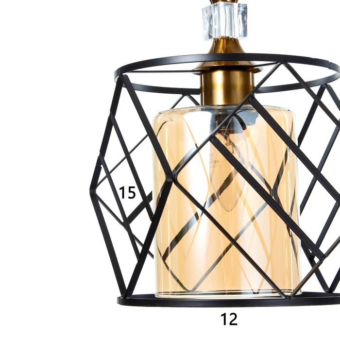 Светильник BayerLux Светильник BayerLux "Куара" E27 40Вт черный 28х28х19-119 см