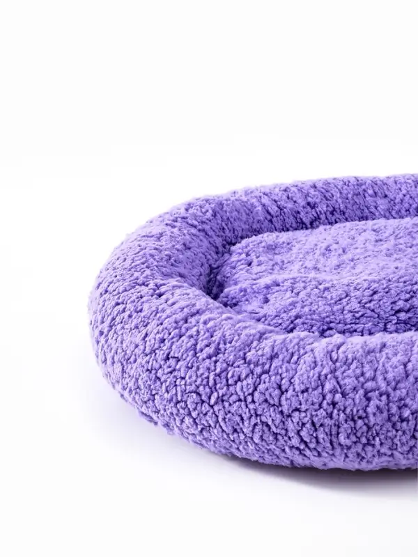 Лежанка для животных &laquo;Уют&raquo;, мягкий мех, 45&times;35&times;11 см, фиолетовая