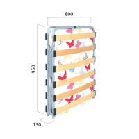 Раскладушка «Лада М800» с матрасом, кровать для взрослых, 1900 х 800 х 300 мм