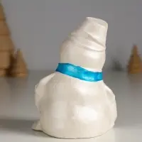 Фигурка гипс &laquo;Снеговик&raquo;, 10&times;6 см, перламутр