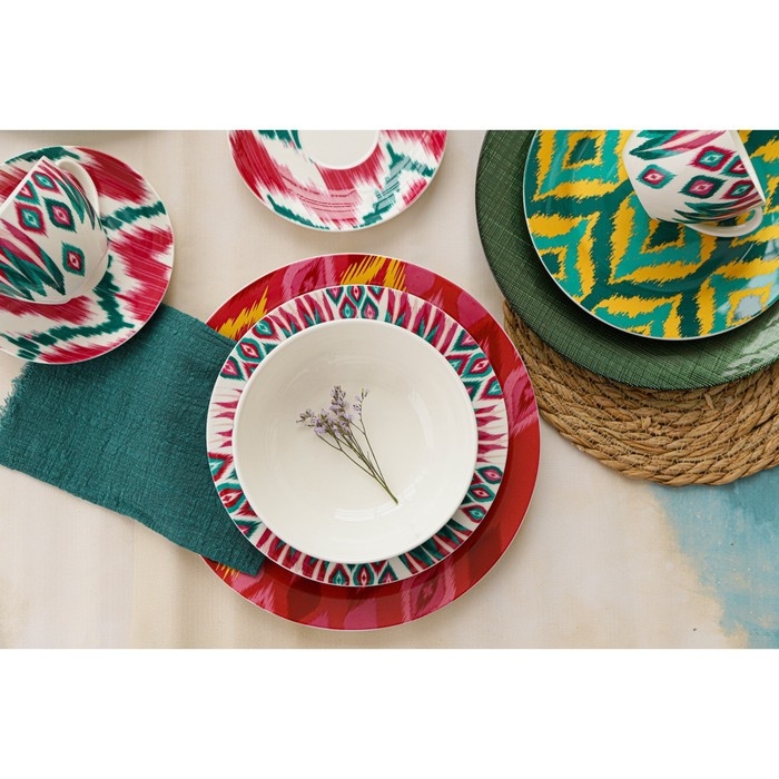 Тарелка глубокая фарфоровая Доляна Askım, 340 мл, d=20 см ㅤ Тарелка глубокая фарфоровая Доляна Askım, 340 мл, d=20 см ㅤ