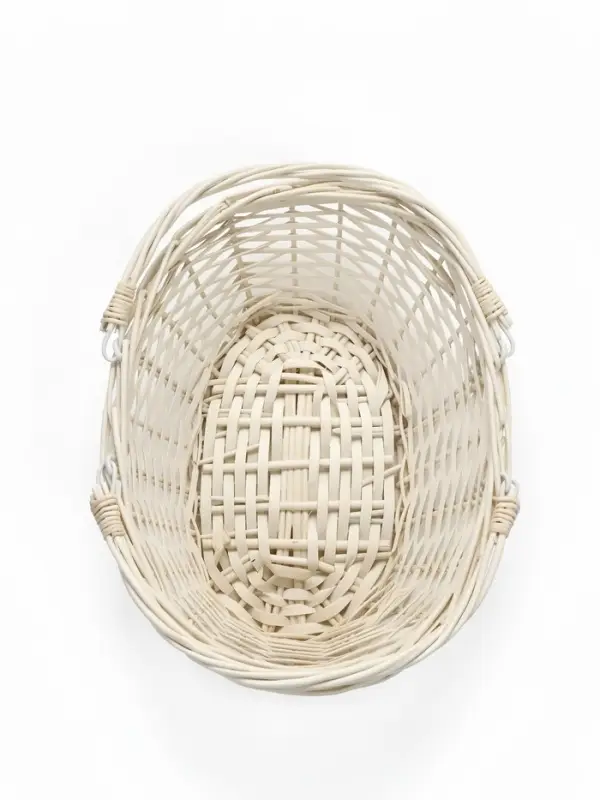 Корзина плетёная для хранения, 32&times;25&times;13 см, подвижные ручки h=10 см, ива