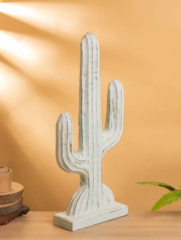 Сувенир «Кактус», 24×9×54 см, дерево, голубой Сувенир «Кактус», 24×9×54 см, дерево, голубой