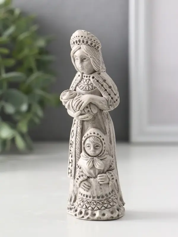 Фигура славянская богиня «Рожана» 11.5×4×4 см, серая