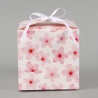 Коробка подарочная складная &laquo;Цветы&raquo;, 12&times;12&times;12 см