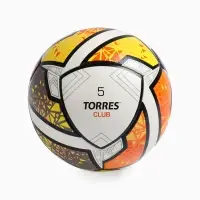 Футбольный мяч TORRES Club, F323965, гибридная сшивка, 10 панелей, р. 5, PU