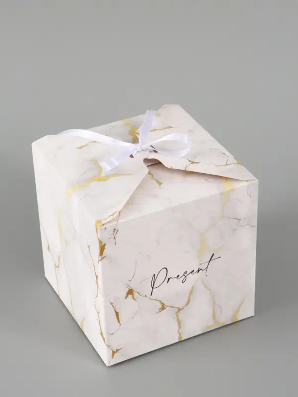 Коробка подарочная складная &laquo;Мрамор&raquo;, 12&times;12&times;12 см