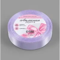 Лента атласная, 20 мм, 23&plusmn;1 м, нежно-сиреневая №44