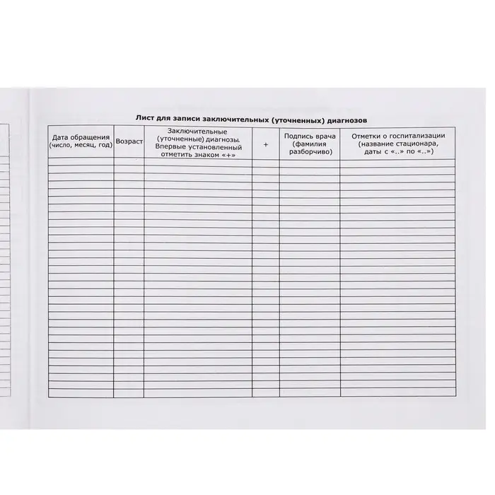 Медицинская карта ребёнка  Медицинская карта ребёнка "Классик", форма №112/у, 60 листов