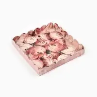 Коробка для печенья с прозрачной крышкой My best wishes, 21&times;21&times;3 см