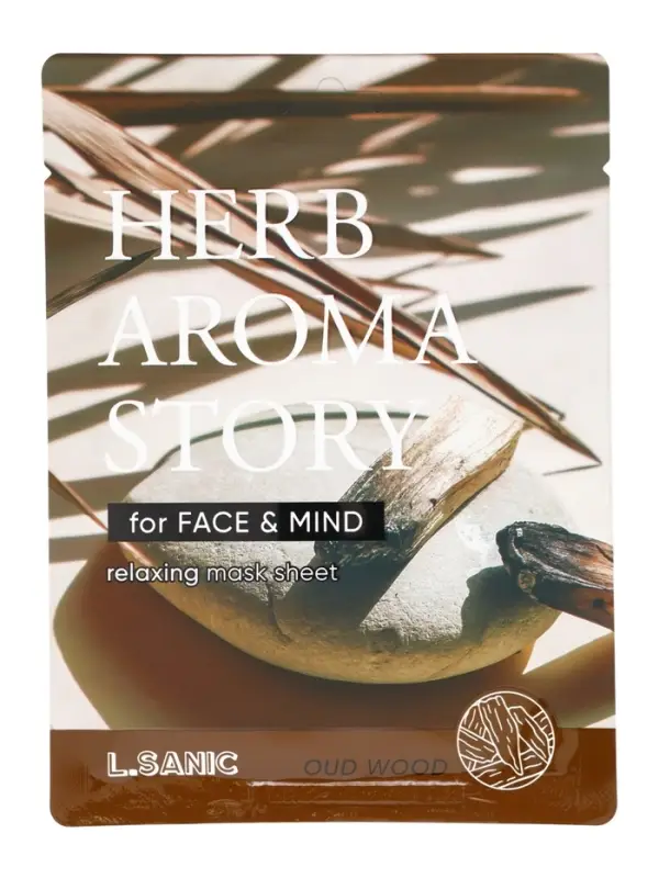 Тканевая маска с экстрактом удового дерева и эффектом ароматерапии, 25мл, L.Sanic