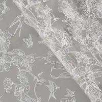 Пленка для цветов "Ласточки", белая, 0,6 х 9.3&plusmn;5% м, 40 мкм, 200 гр