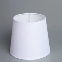 Абажур BayerLux &laquo;Лён&raquo;, E27 или E14, белый, 18&times;18&times;15.5 см
