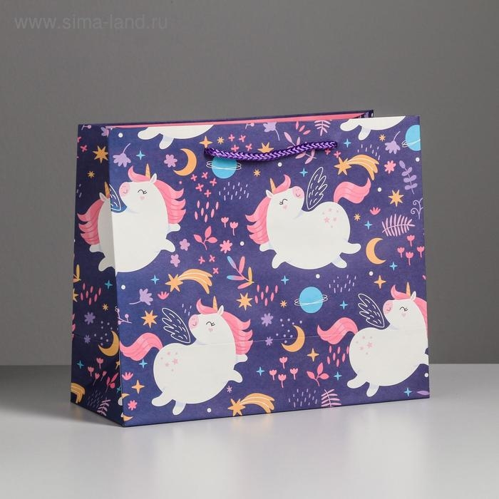 Пакет подарочный, упаковка, &laquo;Unicorn&raquo;, 27 х 23 х 11,5 см