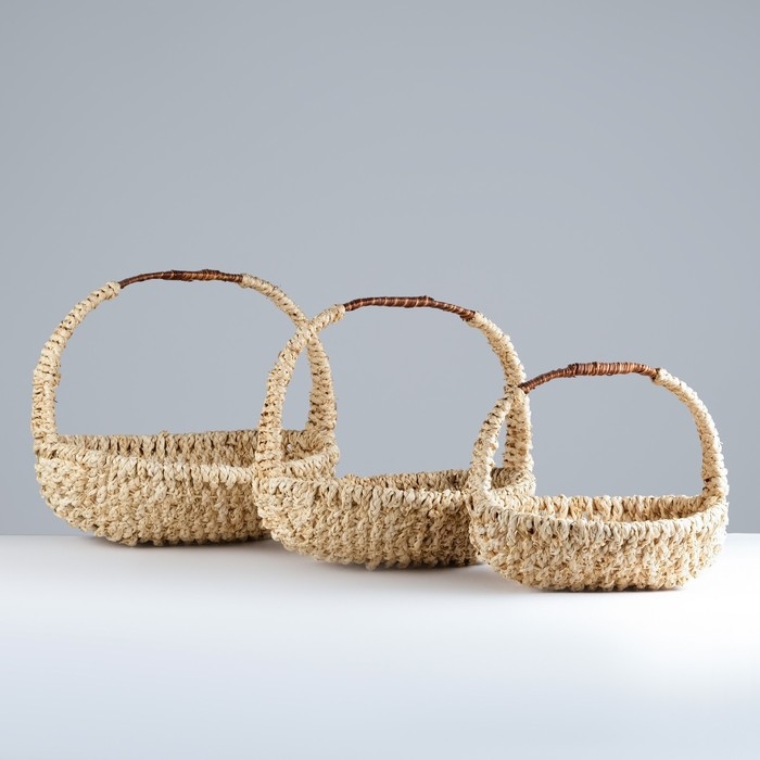 Набор корзин, 3 шт, 44х13 см, 37х12 см, 30х10 см Набор корзин, 3 шт, 44х13 см, 37х12 см, 30х10 см