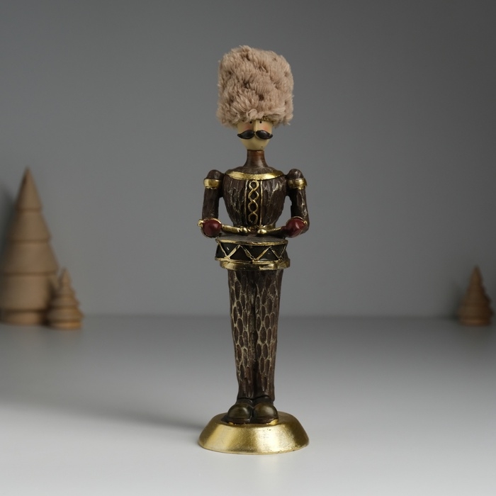 Сувенир полистоун  Сувенир полистоун "Солдатик с барабаном" 5х6х19 см