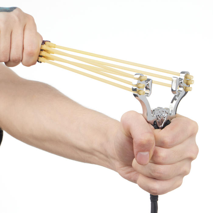 Рогатка металлическая Рогатка металлическая "Молния" в текстильной оплётке