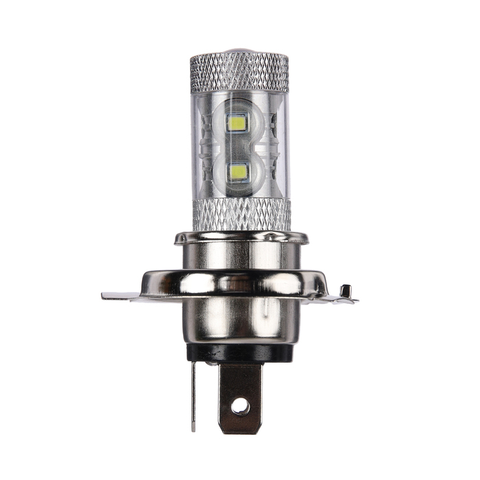 Автолампа светодиодная H4, 12 В, 7.5 Вт , 5 LED-COB, свет белый Автолампа светодиодная H4, 12 В, 7.5 Вт , 5 LED-COB, свет белый