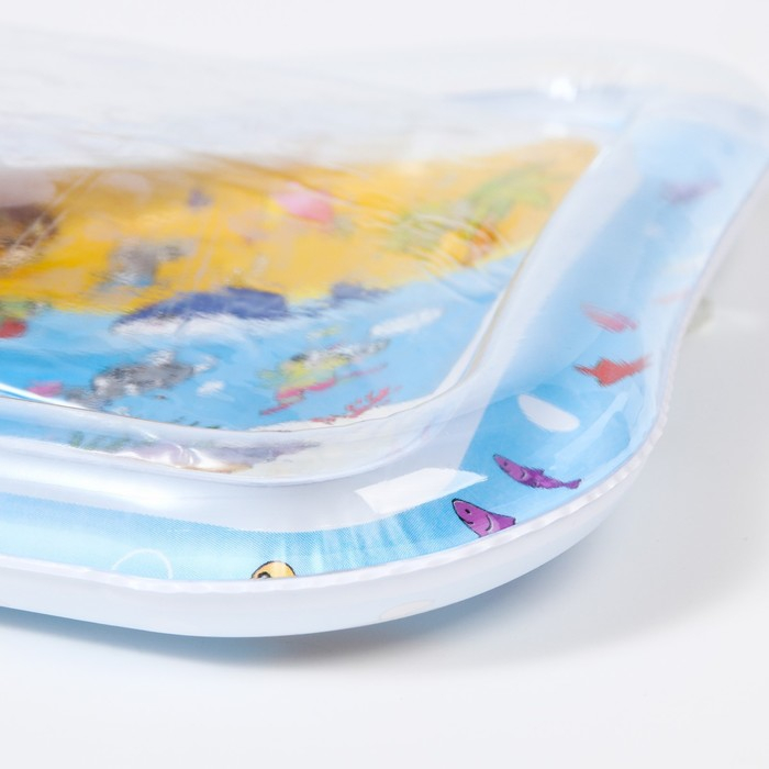 Акваковрик надувной развивающий водный коврик «Дружилки», 80x50 см, Крошка Я Акваковрик надувной развивающий водный коврик «Дружилки», 80x50 см, Крошка Я