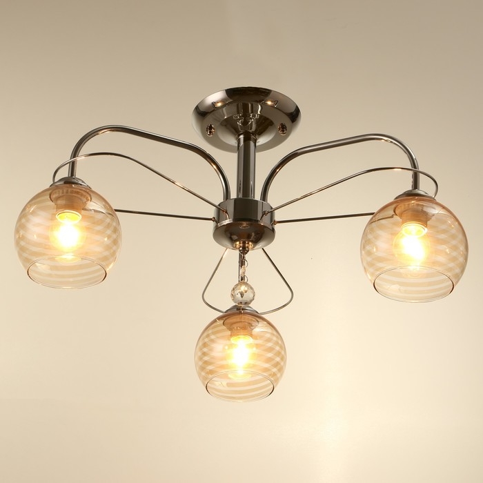 Люстра  Люстра "Анрия" 3хЕ27 40Вт хром 59х59х30 см BayerLux