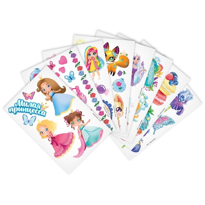 Меганабор детских татуировок, тату — 150 шт. Меганабор детских татуировок, тату — 150 шт.