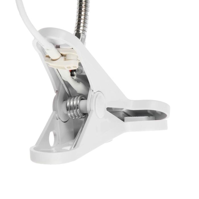 Патрон на гибкой ножке под лампу E27, 20 см, с выкл., белый, 220В Патрон на гибкой ножке под лампу E27, 20 см, с выкл., белый, 220В