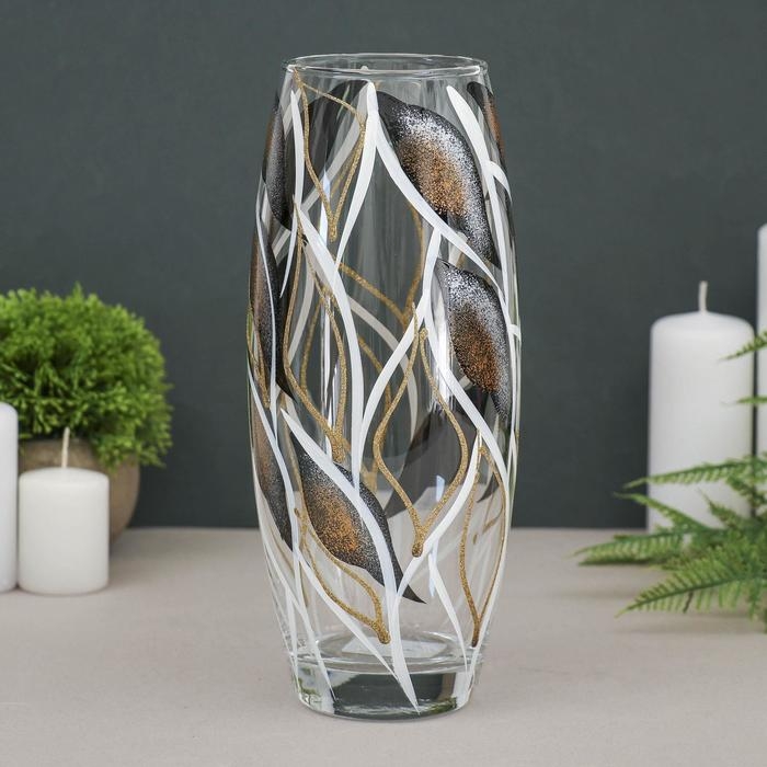 Ваза  Ваза "Абстракция №2" овал d-7х10х26 см