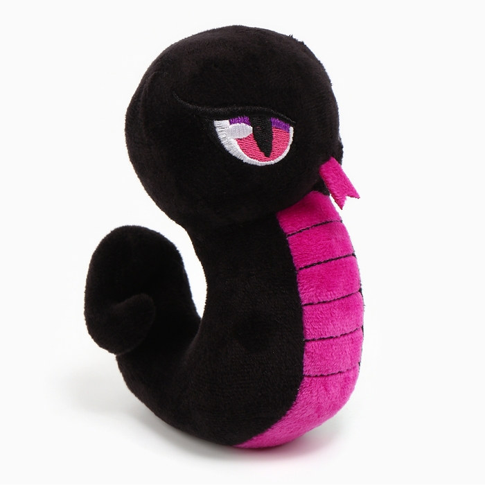 Новый год! Мягкая игрушка «Змейка», чёрно-фиолетовая Новый год! Мягкая игрушка «Змейка», чёрно-фиолетовая