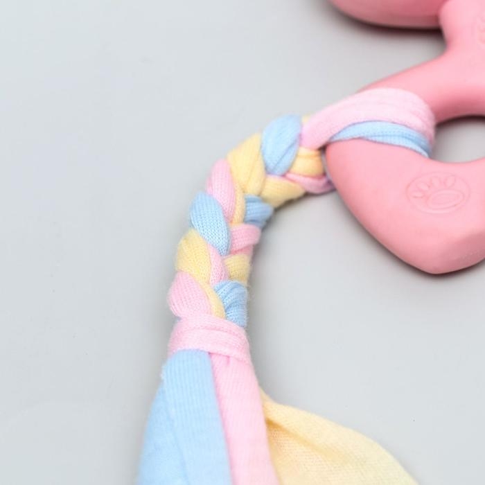 Игрушка жевательная Пижон Premium Игрушка жевательная Пижон Premium "Корова", 10,5 х 6,5 х 3,5 см, розовая