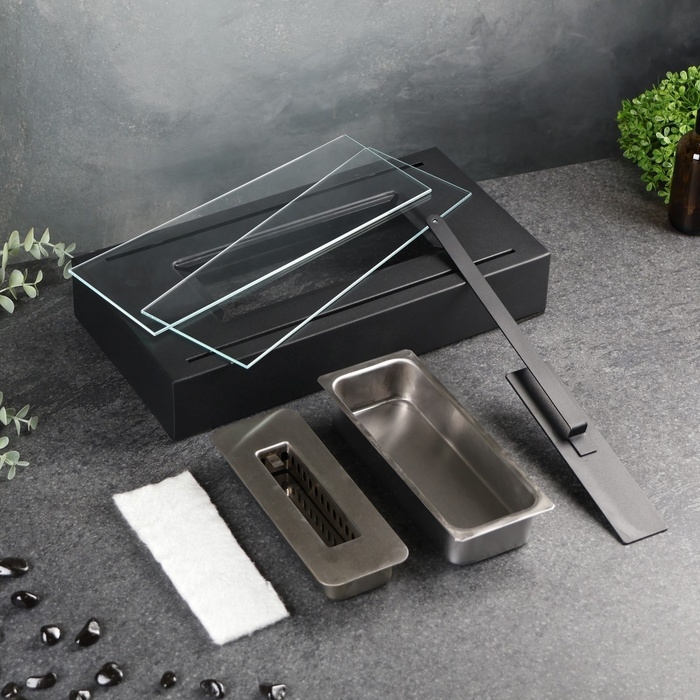 Биокамин настольный 35х18х15см, черный Биокамин настольный 35х18х15см, черный