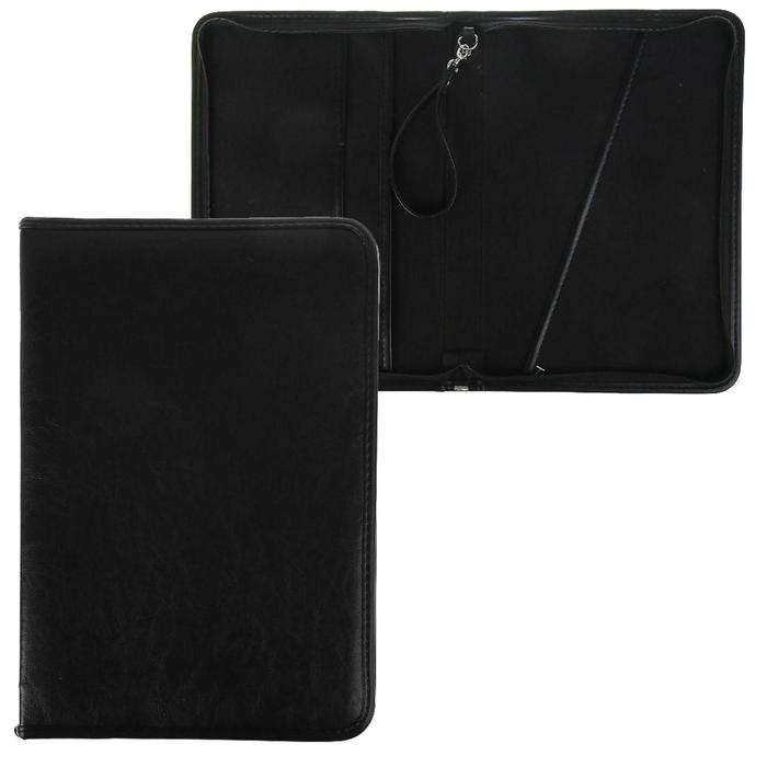 Пaпка деловая, искусственная кожа, для бумаг, 360 х 260 х 30 мм, 6Л331 Пaпка деловая, искусственная кожа, для бумаг, 360 х 260 х 30 мм, 6Л331 "Лайт", ручка-петля, чёрная