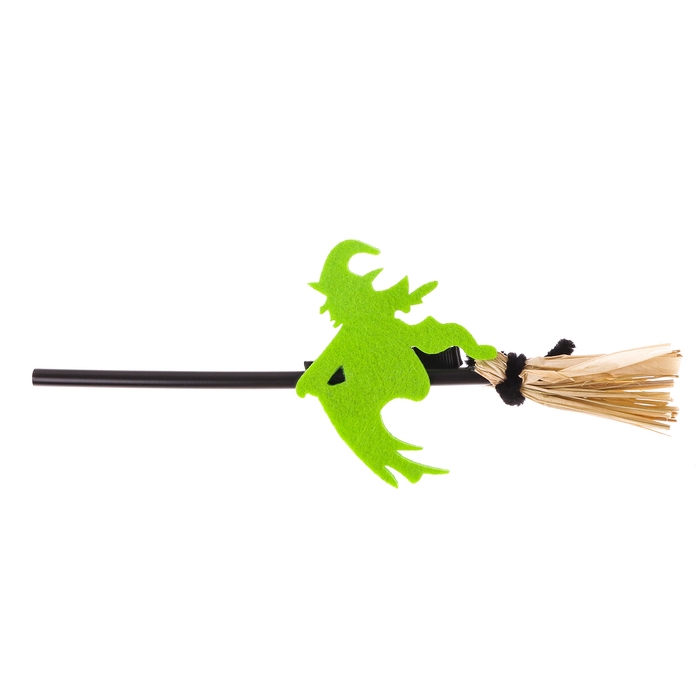 Зажим для волос  Зажим для волос "Ведьма на метле", цвета МИКС